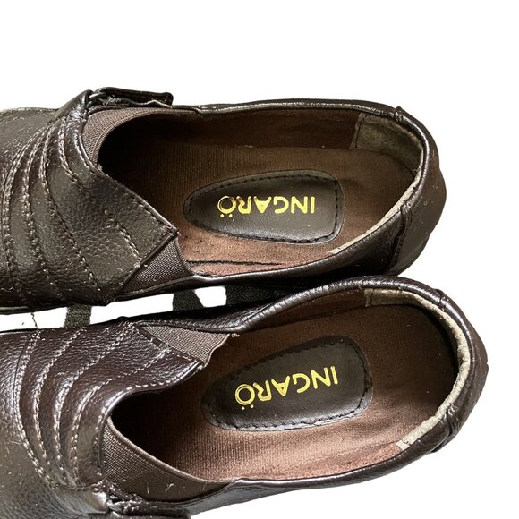 Ingaro Snapper Women's Dark Brown Leather Loafers Size 8.5 Comfortable Everyday - Picture 4 of 4